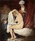Jean-antoine Watteau Canvas Paintings - The Toilette